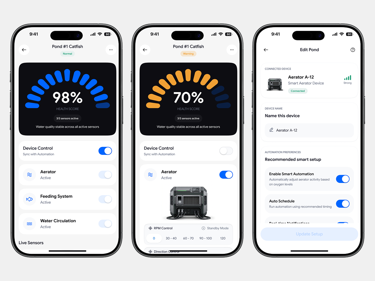 Pond Monitoring Dashboard