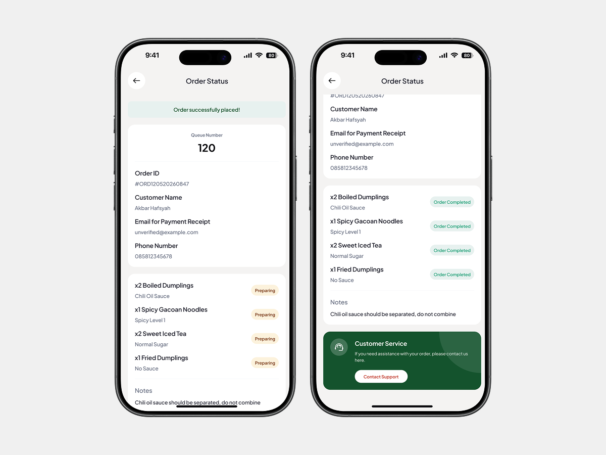 Receipt & Support